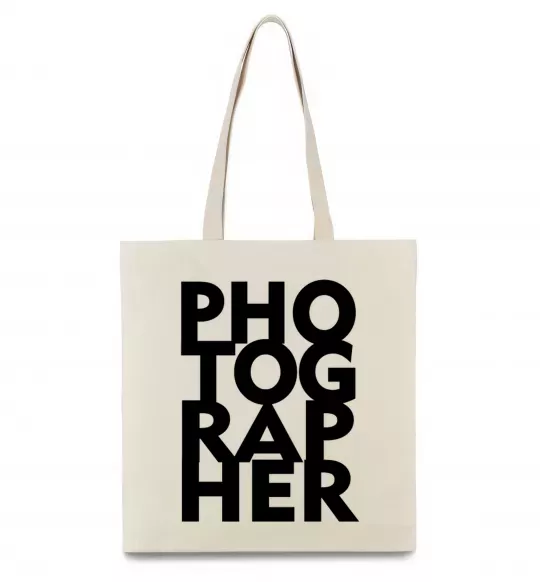 Эко-сумка Photographer Бежевый фото
