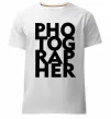 Мужская премиум футболка Photographer Белый фото