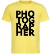 Мужская футболка Photographer Лимонный Мужская футболка Photographer Лимонный фото