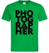 Мужская футболка Photographer Зеленый Мужская футболка Photographer Зеленый фото