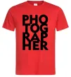 Мужская футболка Photographer Красный Мужская футболка Photographer Красный фото