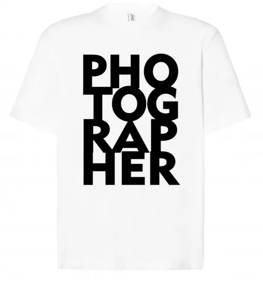 Футболка Оверсайз Photographer Белый фото