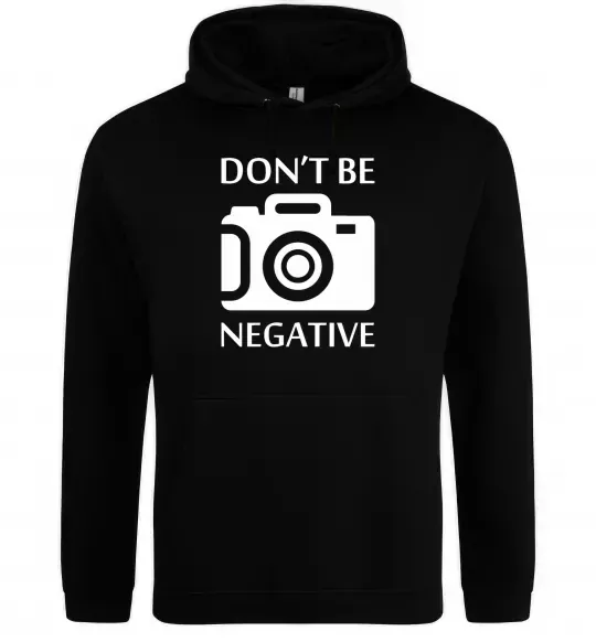 Жіноча толстовка (худі) Don't be negative Чорний фото