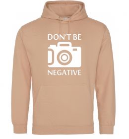 Женская толстовка (худи) Don't be negative Женская толстовка (худи) Don't be negative