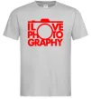 Мужская футболка I love photography Серый Мужская футболка I love photography Серый фото