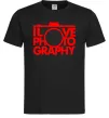 Мужская футболка I love photography Черный Мужская футболка I love photography Черный фото