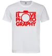 Мужская футболка I love photography Белый Мужская футболка I love photography Белый фото