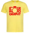Мужская футболка I love photography Лимонный Мужская футболка I love photography Лимонный фото