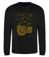 Свитшот Just say cheese Черный фото