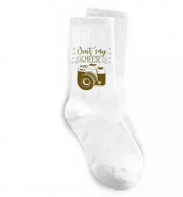 Носки Official photographer Белый фото