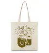 Эко-сумка Just say cheese Бежевый фото
