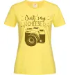 Жіноча футболка Just say cheese Лимонний Жіноча футболка Just say cheese Лимонний фото