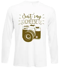 Лонгслив Official photographer Белый фото