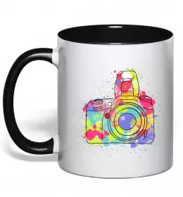 Чашка с цветной ручкой Чашка с цветной ручкой