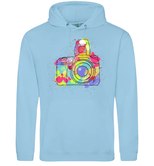 Мужская толстовка (худи) Сamera Голубой фото