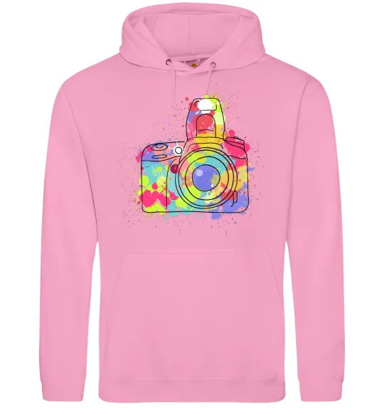 Женская толстовка (худи) Сamera Розовый фото