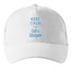 Кепка Keep calm and call a dsigner Белый фото