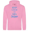Жіноча толстовка (худі) Keep calm and call a dsigner Рожевий Жіноча толстовка (худі) Keep calm and call a dsigner Рожевий фото