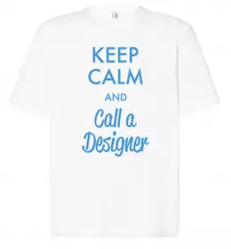 Футболка Оверсайз Keep Calm And Say Cheese Белый фото