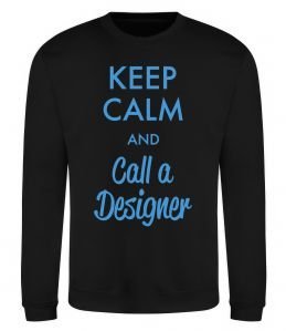 Свитшот Keep calm and call a dsigner