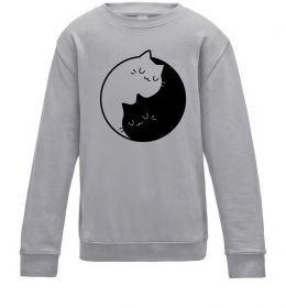 Детский Свитшот Cat black and white Детский Свитшот Cat black and white