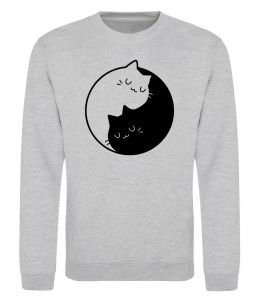 Світшот Cat black and white