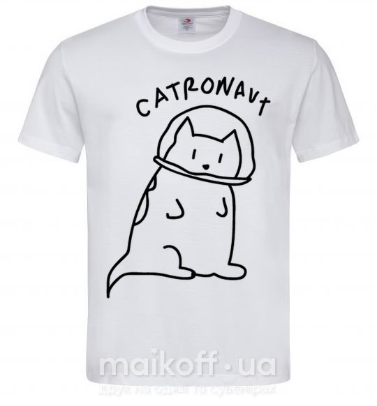 Чоловіча футболка Catronaut Білий фото