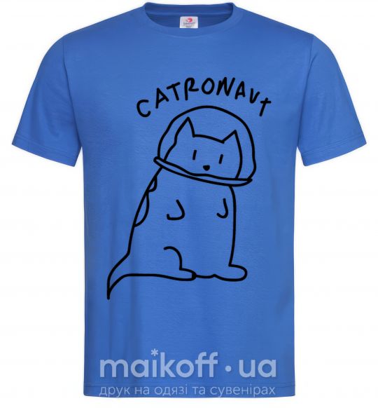 Чоловіча футболка Catronaut Яскраво-синій фото