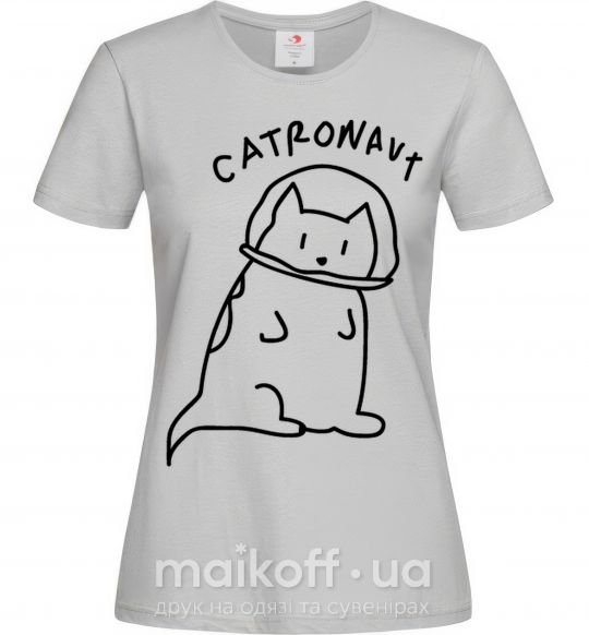 Жіноча футболка Catronaut Сірий фото