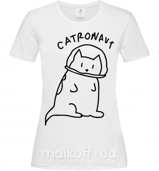 Жіноча футболка Catronaut Білий фото