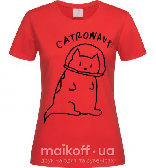 Жіноча футболка Catronaut Червоний фото
