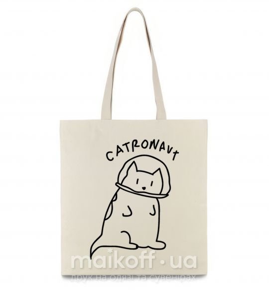 Еко-сумка Catronaut Бежевий фото