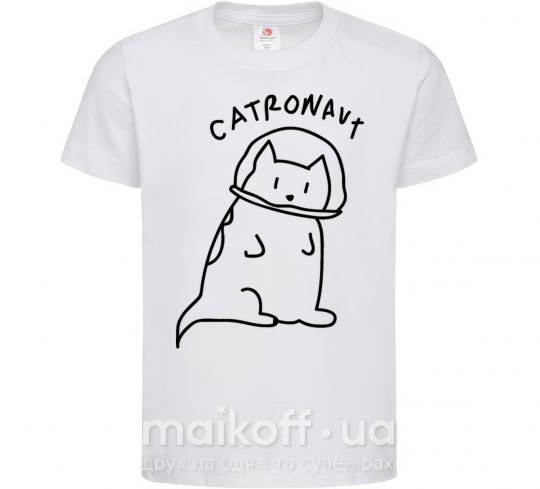 Дитяча футболка Catronaut Білий фото