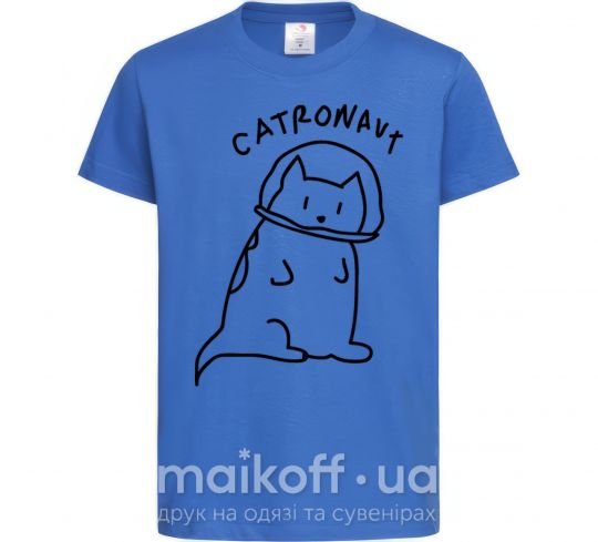 Детская футболка Catronaut Ярко-синий фото