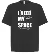 Футболка Оверсайз I need my space Чорний фото
