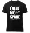Чоловіча преміум футболка I need my space Чорний фото