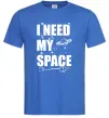 Чоловіча футболка I need my space Яскраво-синій фото