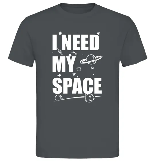 Чоловіча футболка I need my space Графіт фото