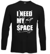 Лонгслив I need my space Черный фото