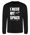 Світшот I need my space Чорний фото