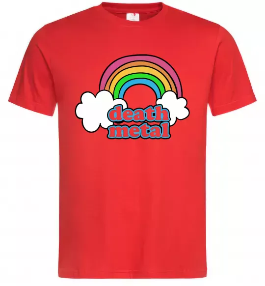 Мужская футболка Death metal Красный фото