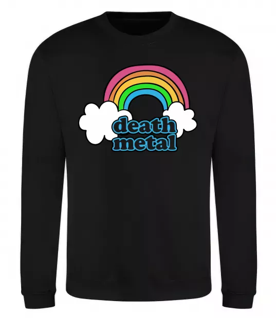 Світшот Death metal Чорний фото