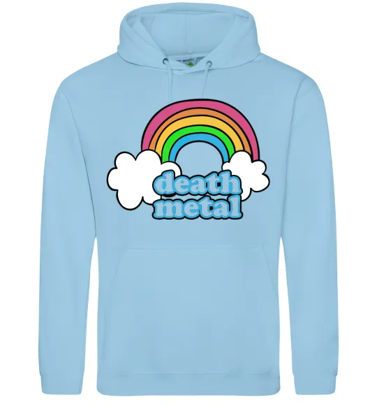 Женская толстовка (худи) Death metal Голубой фото