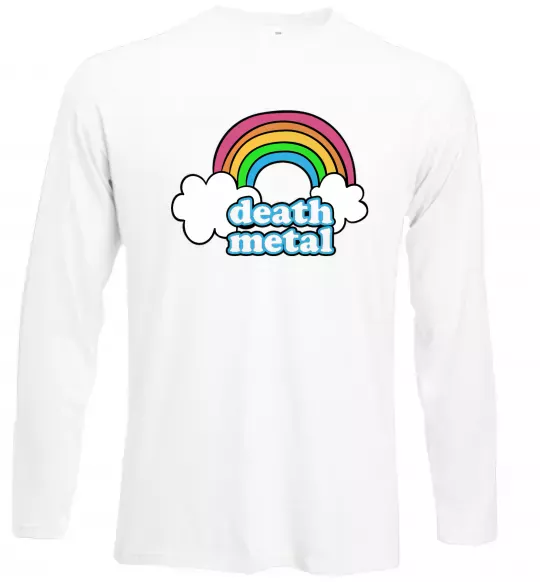Лонгслив Death metal Белый фото
