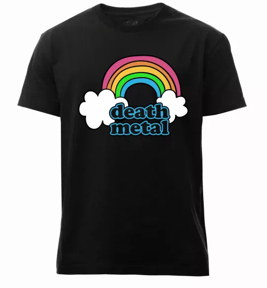 Чоловіча преміум футболка Death metal Чорний фото