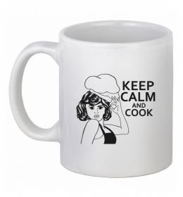 Чашка керамическая Keep calm and cook