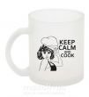 Чашка стеклянная Keep calm and cook Фроузен фото
