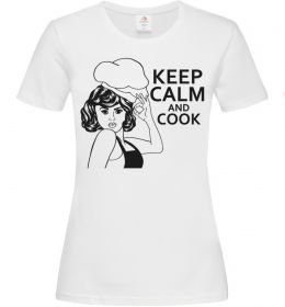 Жіноча футболка Keep calm and cook Жіноча футболка Keep calm and cook