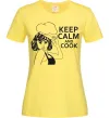Женская футболка Keep calm and cook Лимонный Женская футболка Keep calm and cook Лимонный фото