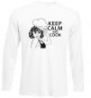 Реглан Keep calm and cook Белый фото